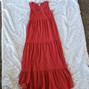 J Jill burnt orange long dress.